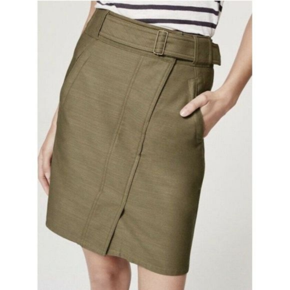 Loft Tall Sateen Utility Skirt